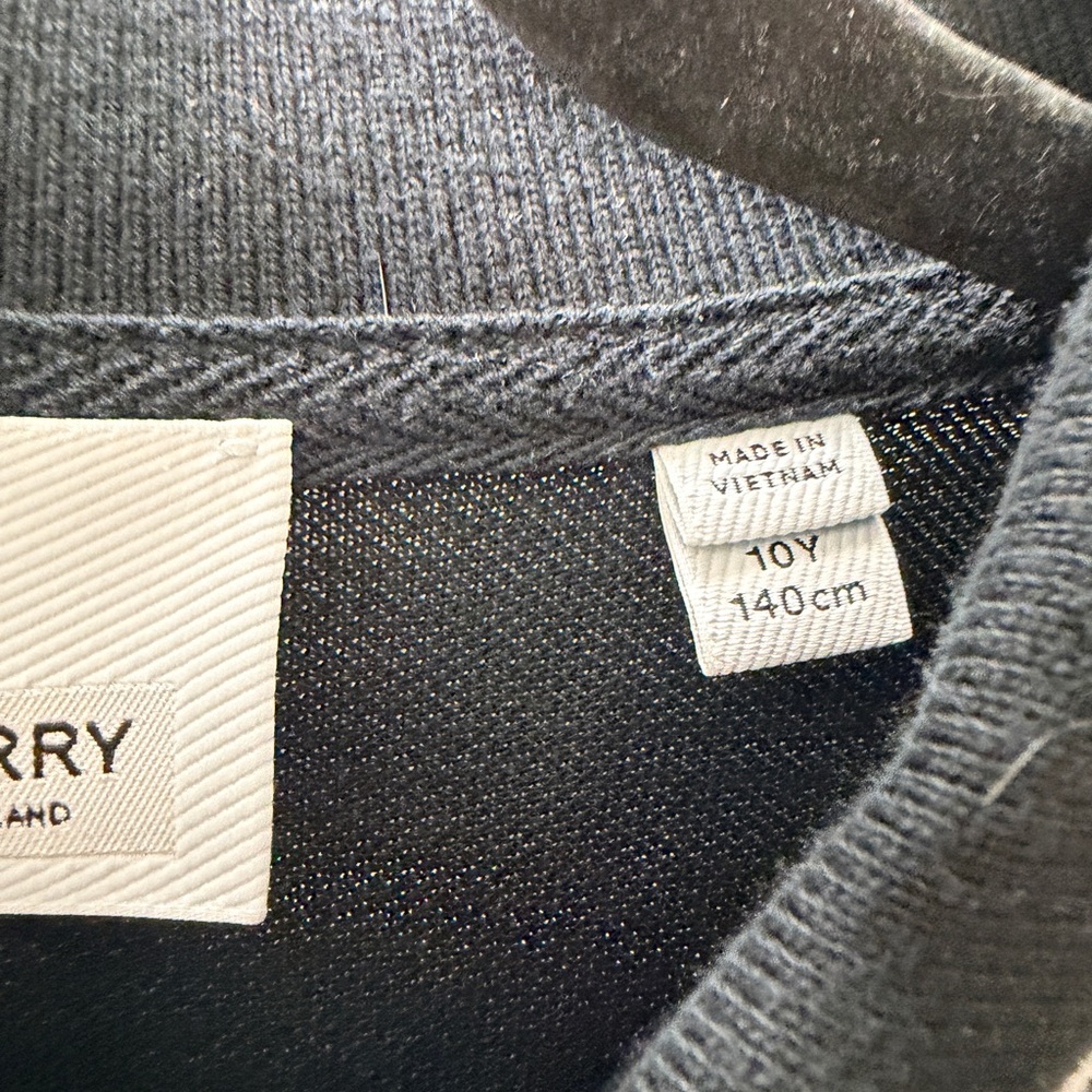 Burberry Kids Polo with Black and Tan Plaid - Picture 4 of 5